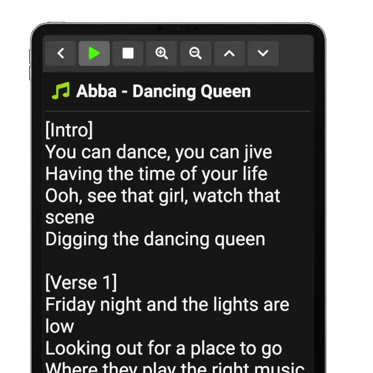 Lyrics Player App