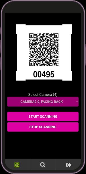 event ticket validation qr code scanner