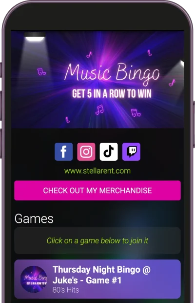 iphone music bingo game