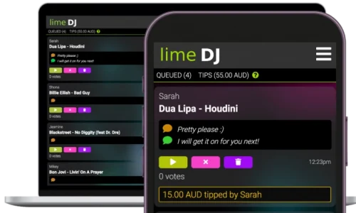 lime dj song request app