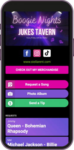 solo performer request app
